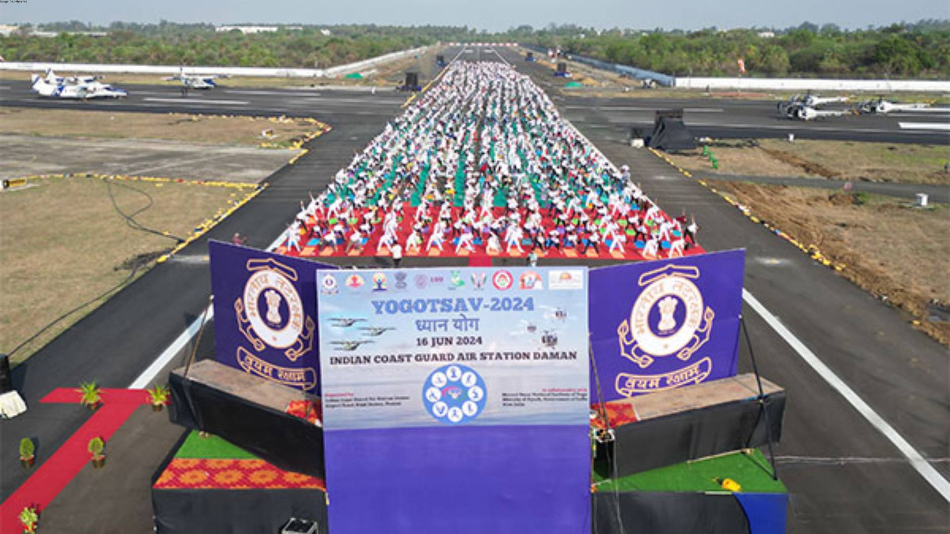 Yoga session organised at Indian Coast Guard Air Station in Daman
